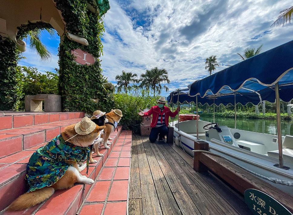Promisedland Resort & Lagoon Shoufeng Exterior photo Dogs on a boat at the park